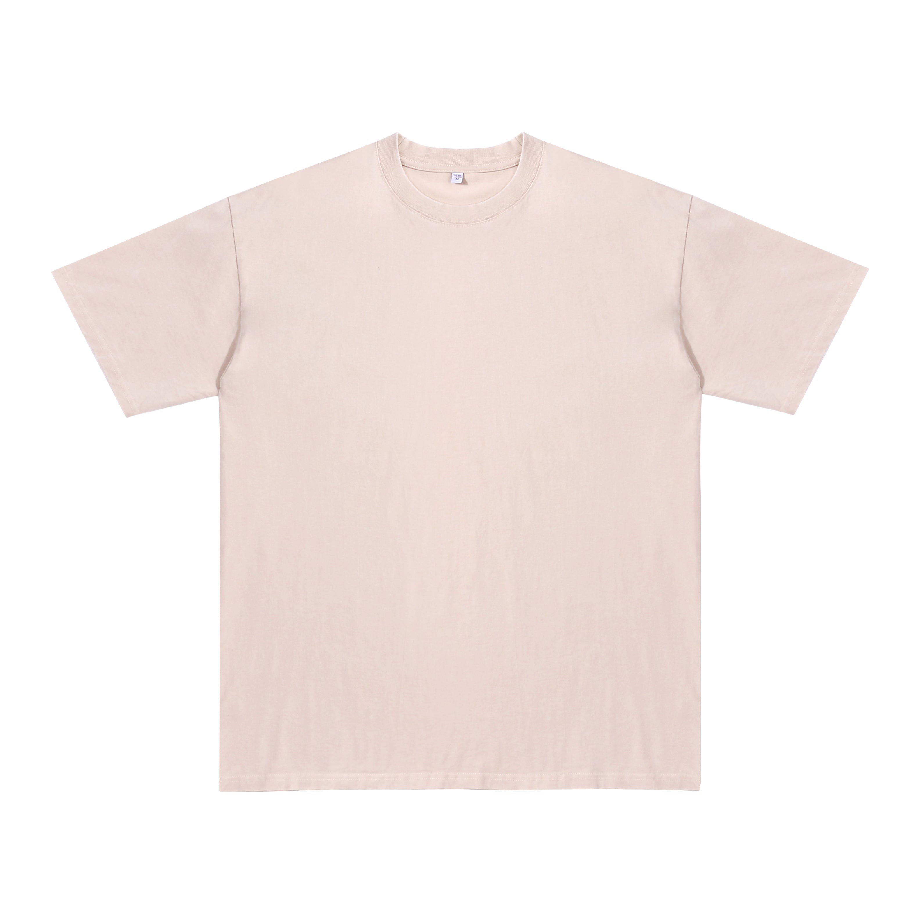 230g 重磅全棉洗水做舊圓領短袖T恤 - YB023