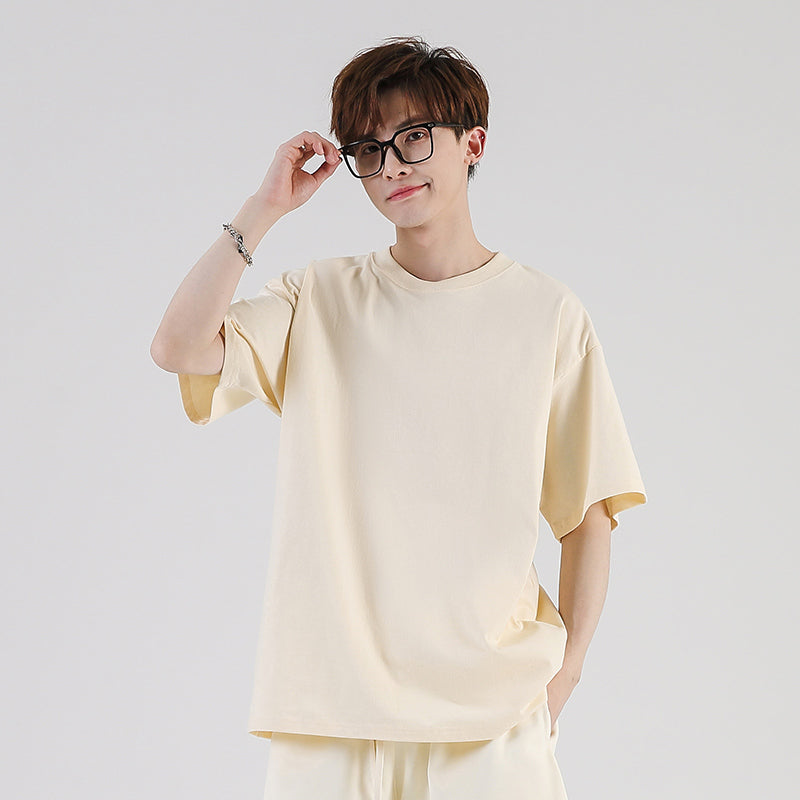 LL 245g 高品質厚版全棉成人短袖圓領T恤 - LL2450