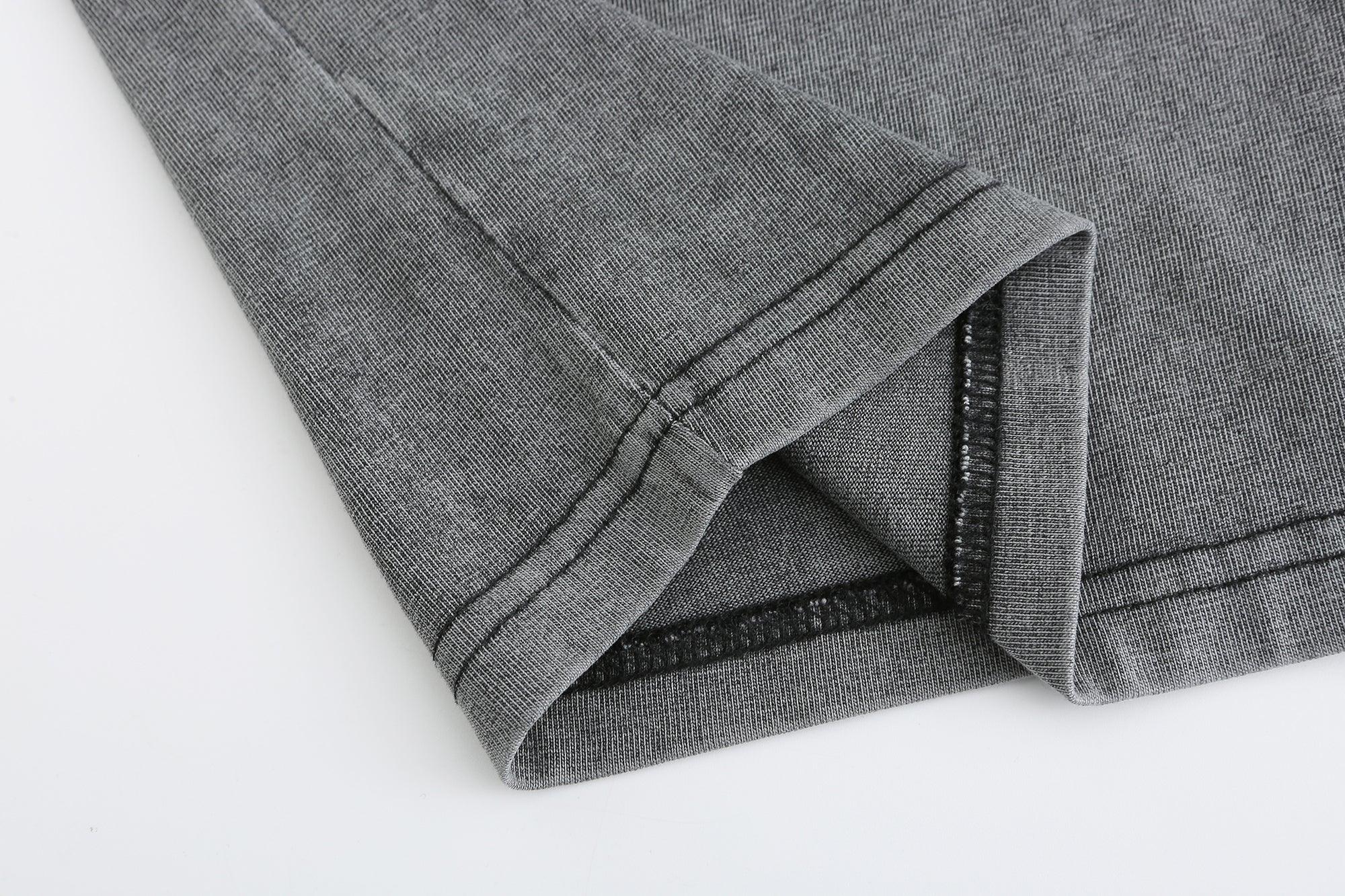 YB023 - 230g 重磅全棉洗水做舊圓領短袖T恤 -香港印衫 | 印tee | 班衫 | Ocamp tee | 制服訂造