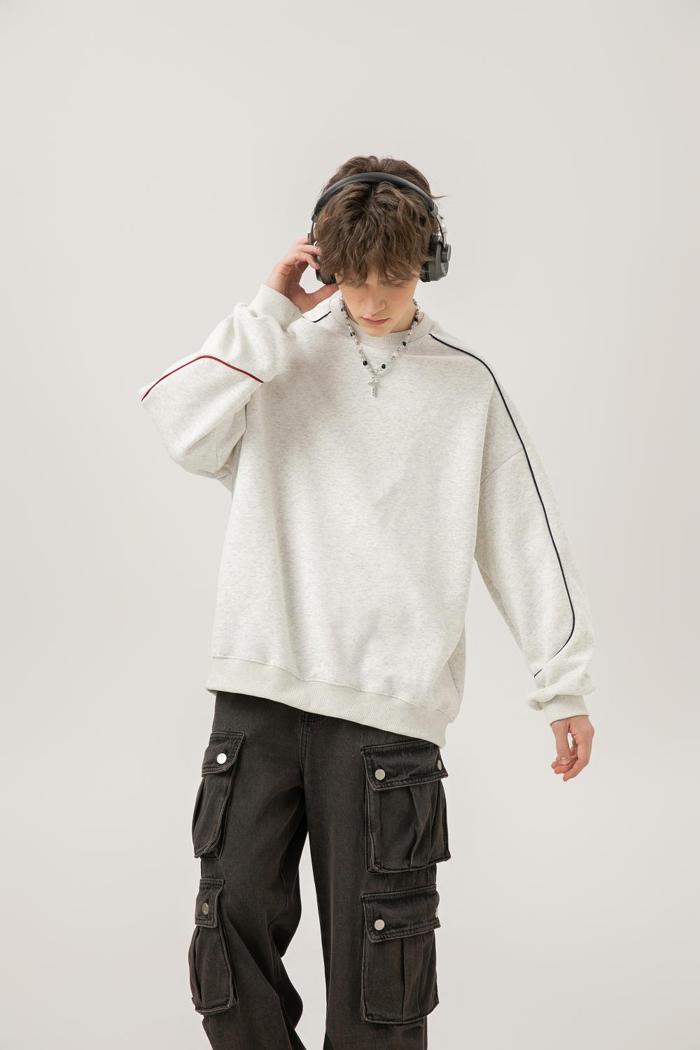 380g重磅落肩成人長袖成人圓領衞衣- WY803