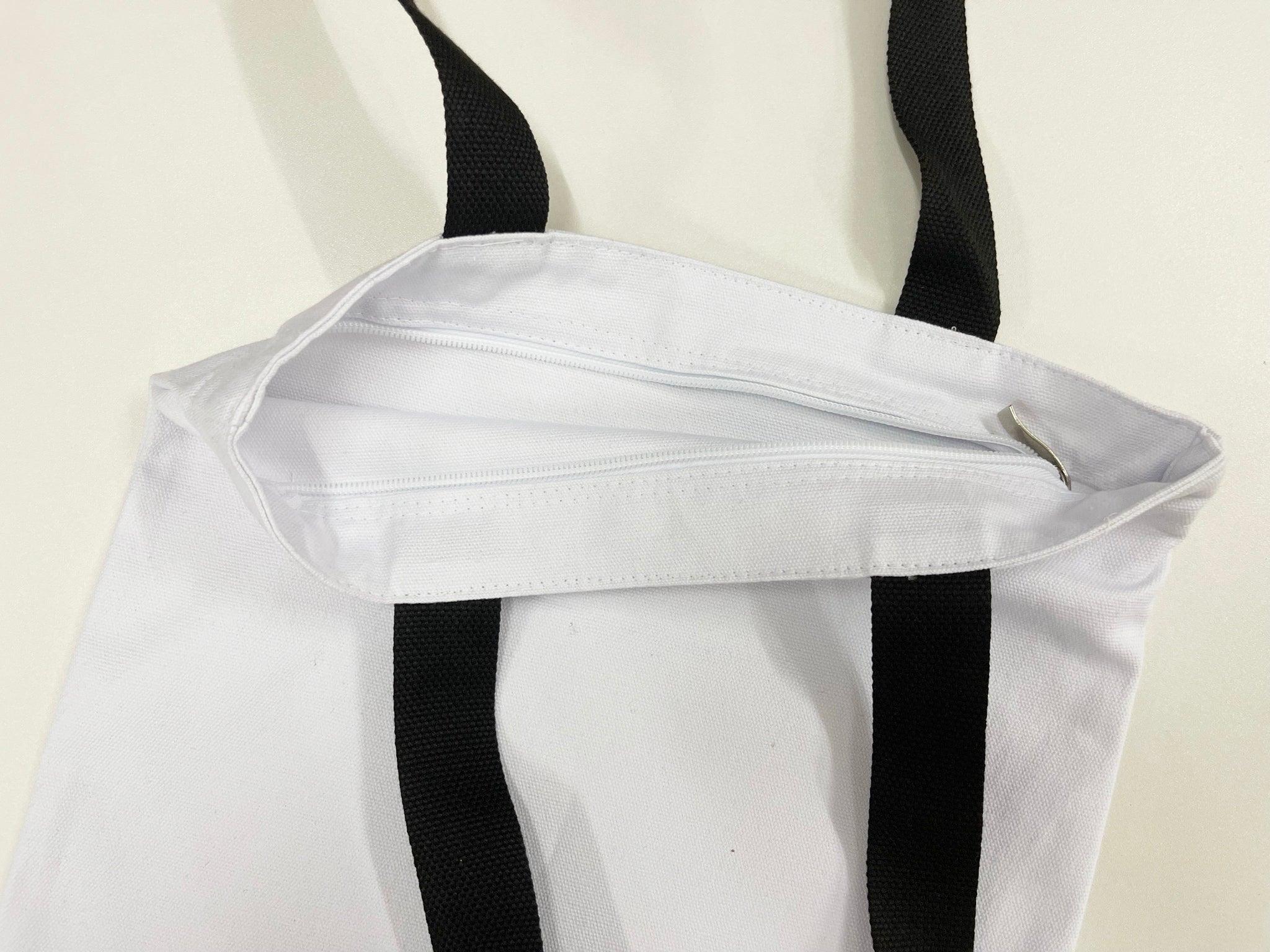 CTB05 - 12oz 單肩織帶拉鏈帆布袋 (31x36cm) -香港印衫 | 印tee | 班衫 | Ocamp tee | 制服訂造