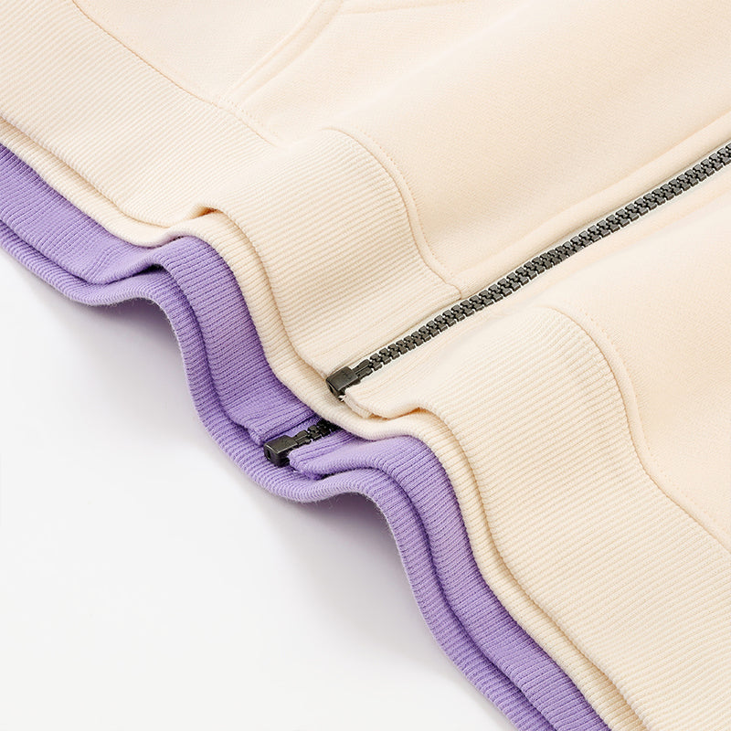 LL 350g High Quality Fleece Kids Full Zip Hooded Sweatshirt - LL860b