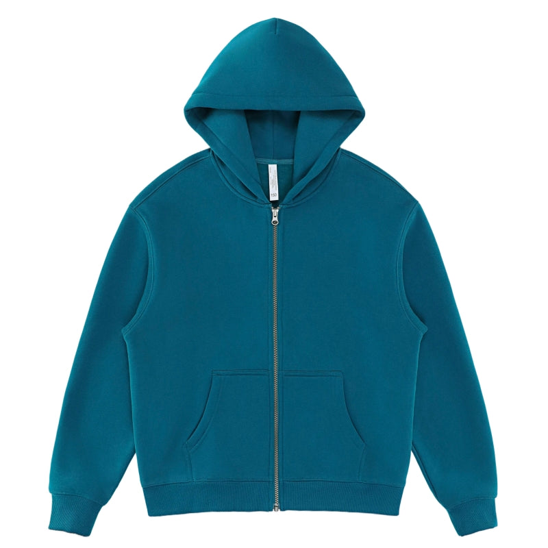 LL 350g High Quality Fleece Kids Full Zip Hooded Sweatshirt - LL860b
