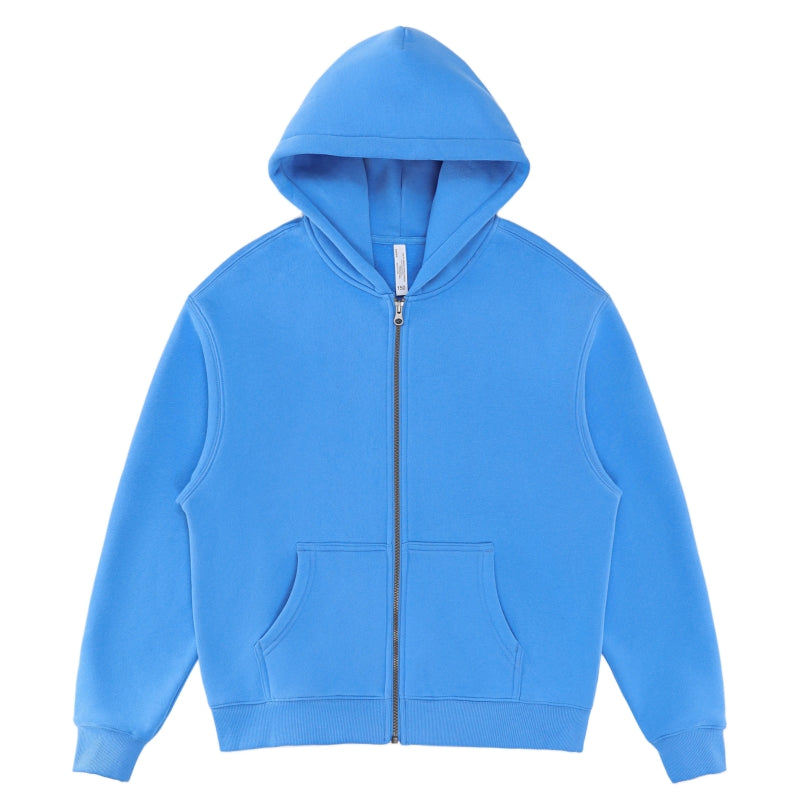 LL 350g High Quality Fleece Kids Full Zip Hooded Sweatshirt - LL860b