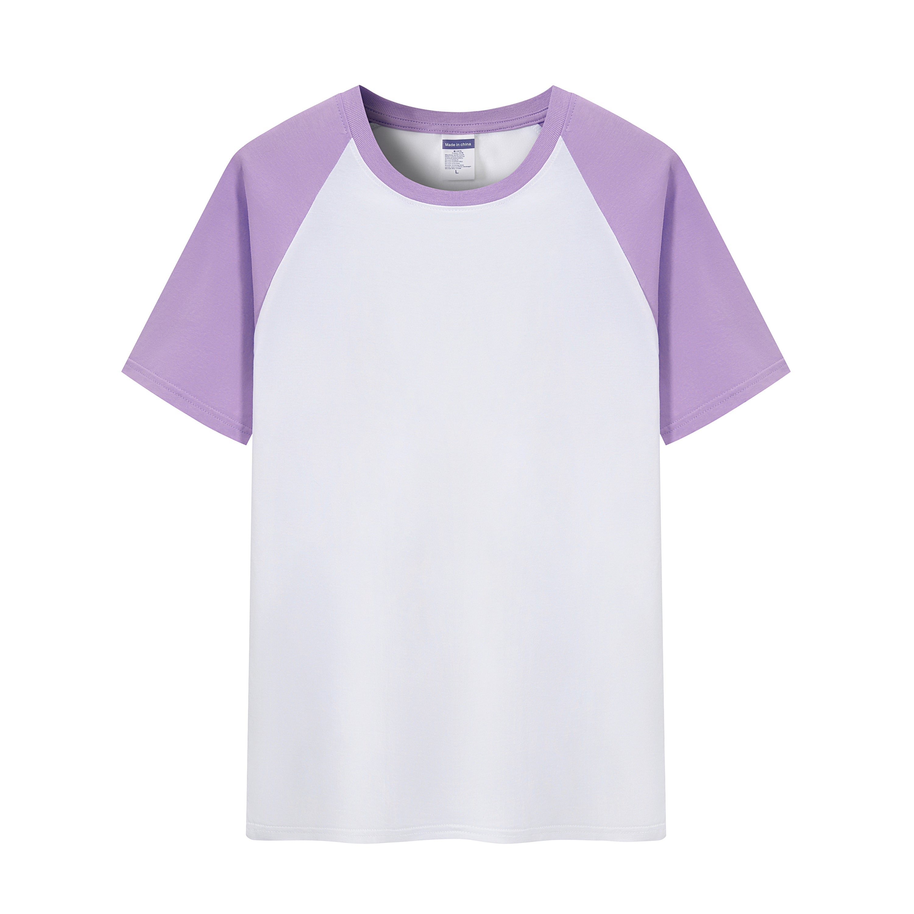 783 - 200g Cotton Weave Short Sleeve Crew Neck Raglan T-Shirt for Kids and Adults (Slim Fit)
