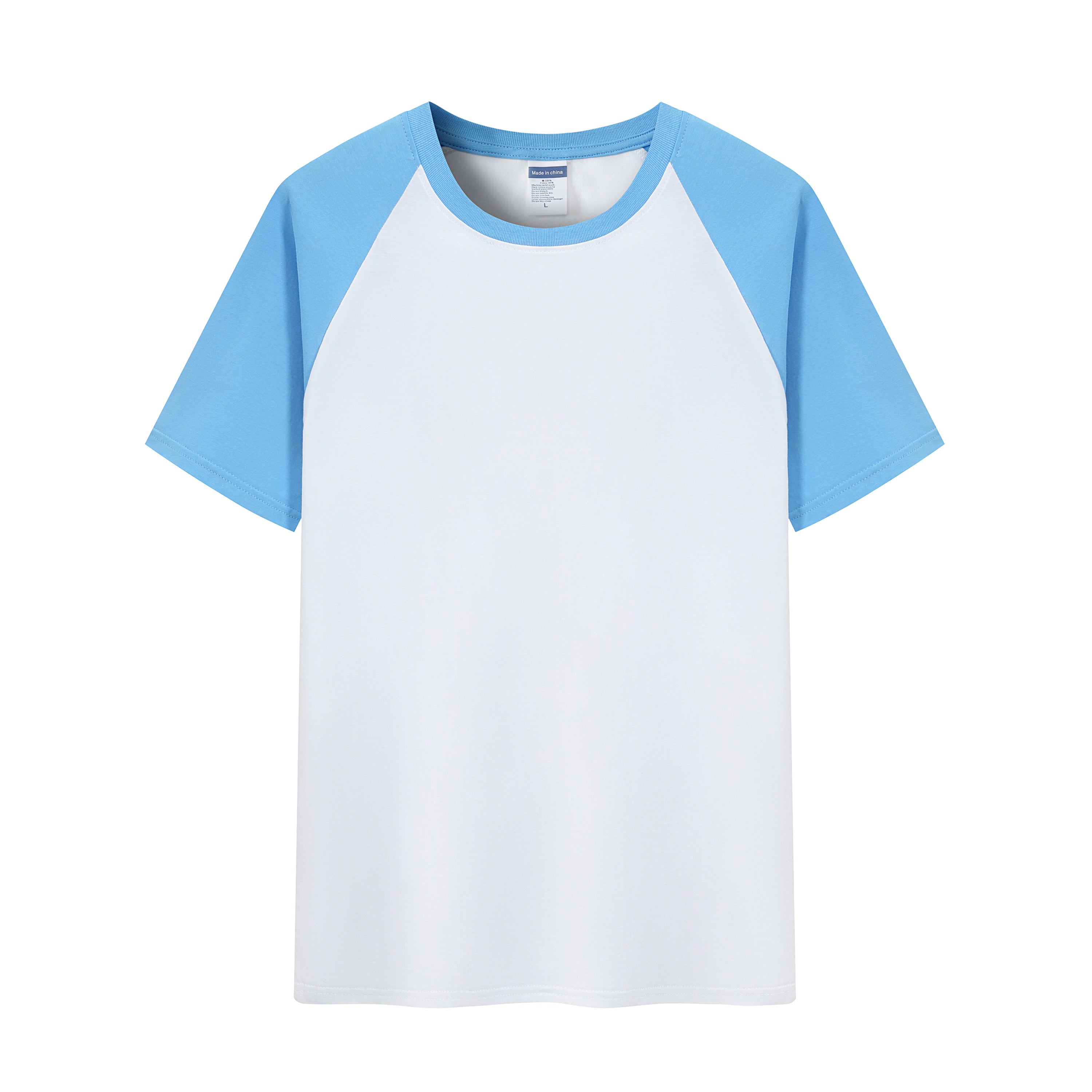 783 - 200g Cotton Weave Short Sleeve Crew Neck Raglan T-Shirt for Kids and Adults (Slim Fit)