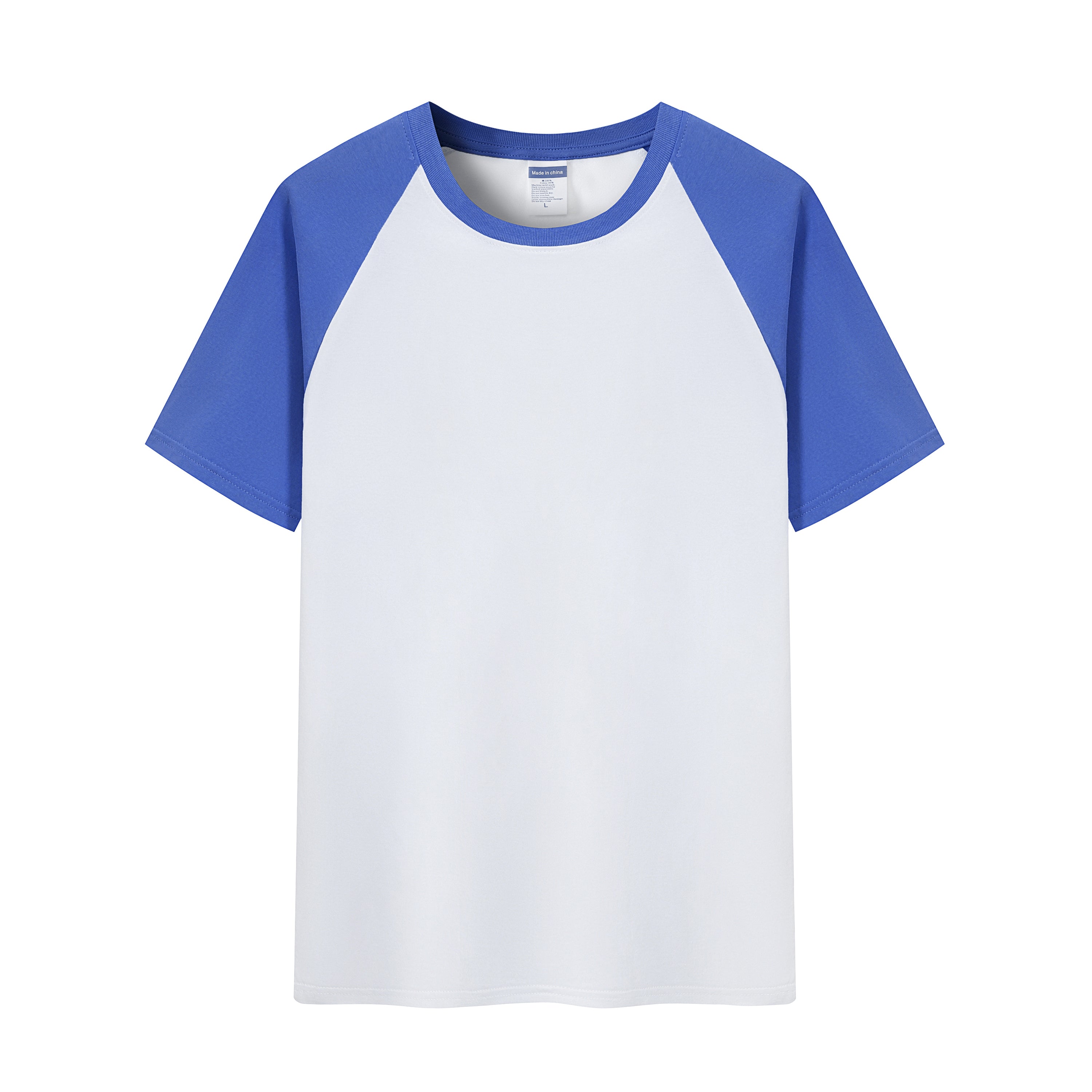 783 - 200g Cotton Weave Short Sleeve Crew Neck Raglan T-Shirt for Kids and Adults (Slim Fit)