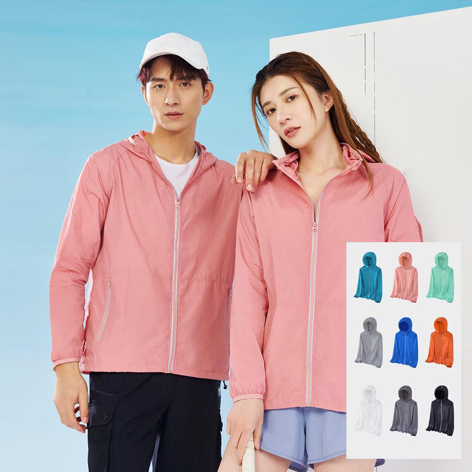 JK816 - 有帽單層透氣皮膚風衣 -香港印衫 | 印tee | 班衫 | Ocamp tee | 制服訂造
