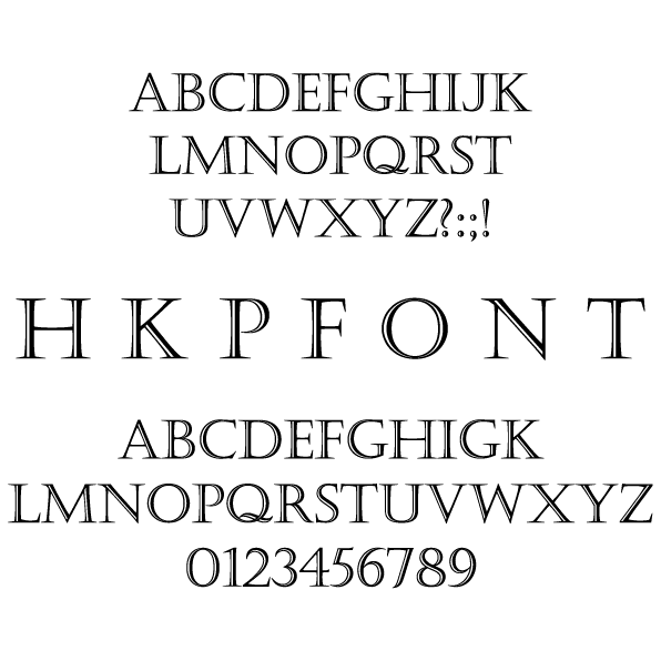 Fonts 字體選擇 -香港印衫 | 印tee | 班衫 | Ocamp tee | 制服訂造