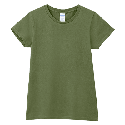 GD7600L - GILDAN 180g 全棉平紋女裝短袖圓領T恤 -香港印衫 | 印tee | 班衫 | Ocamp tee | 制服訂造