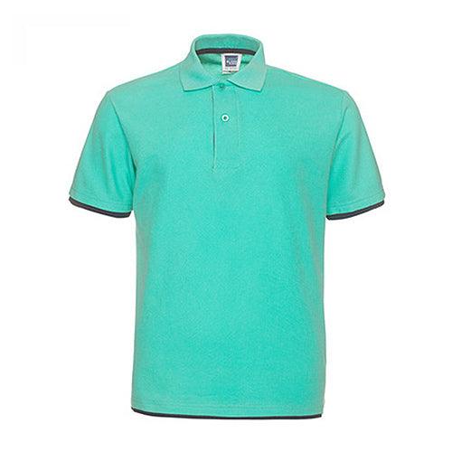 BP0006 - BLANK KING 195g CVC珠地成人短袖拼色POLO恤 -香港印衫 | 印tee | 班衫 | Ocamp tee | 制服訂造