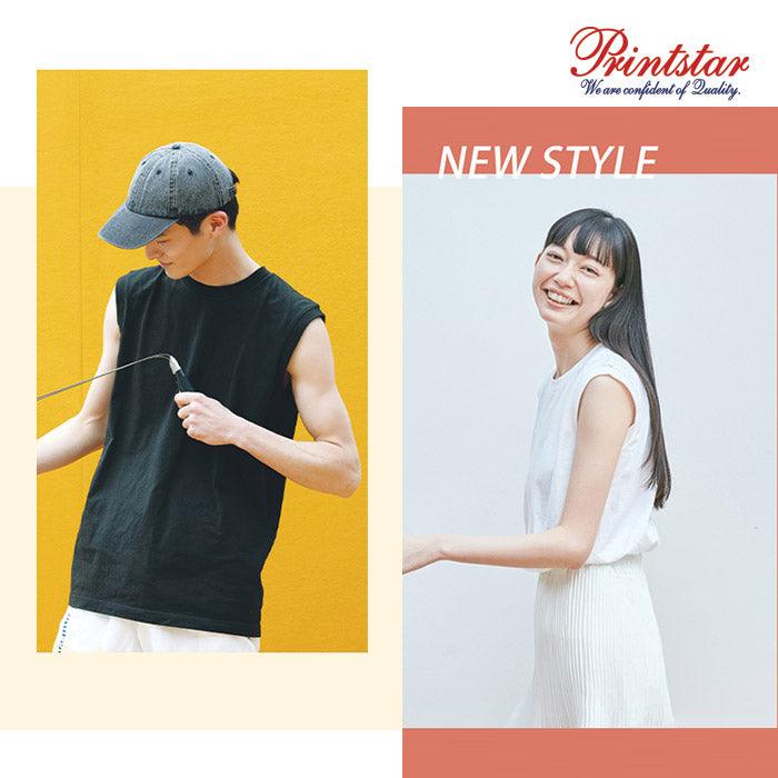 PS0115 - PRINTSTAR 190g 高品質全棉平紋無袖圓領T恤 -香港印衫 | 印tee | 班衫 | Ocamp tee | 制服訂造