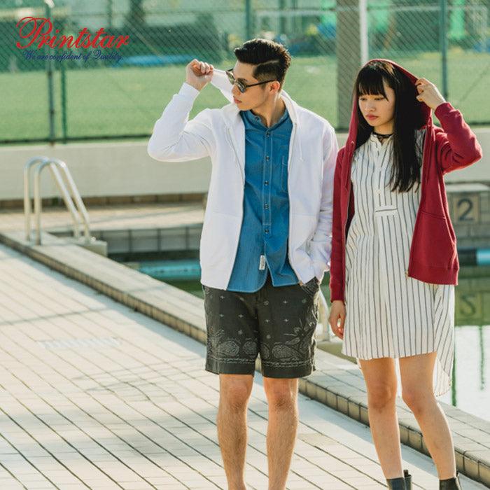 PS0189 - PRINTSTAR 330g 高品質全棉線圈長袖有帽拉鏈衞衣 -香港印衫 | 印tee | 班衫 | Ocamp tee | 制服訂造