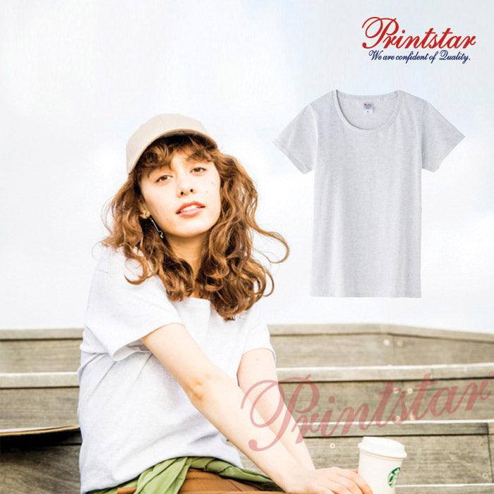 PS0850L - PRINTSTAR 190g 高品質全棉平紋(女裝)短袖圓領T恤 -香港印衫 | 印tee | 班衫 | Ocamp tee | 制服訂造
