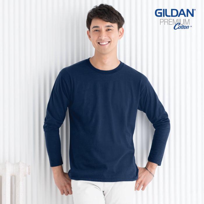 GD7640 - GILDAN 180g 全棉平紋成人長袖圓領T恤 -香港印衫 | 印tee | 班衫 | Ocamp tee | 制服訂造