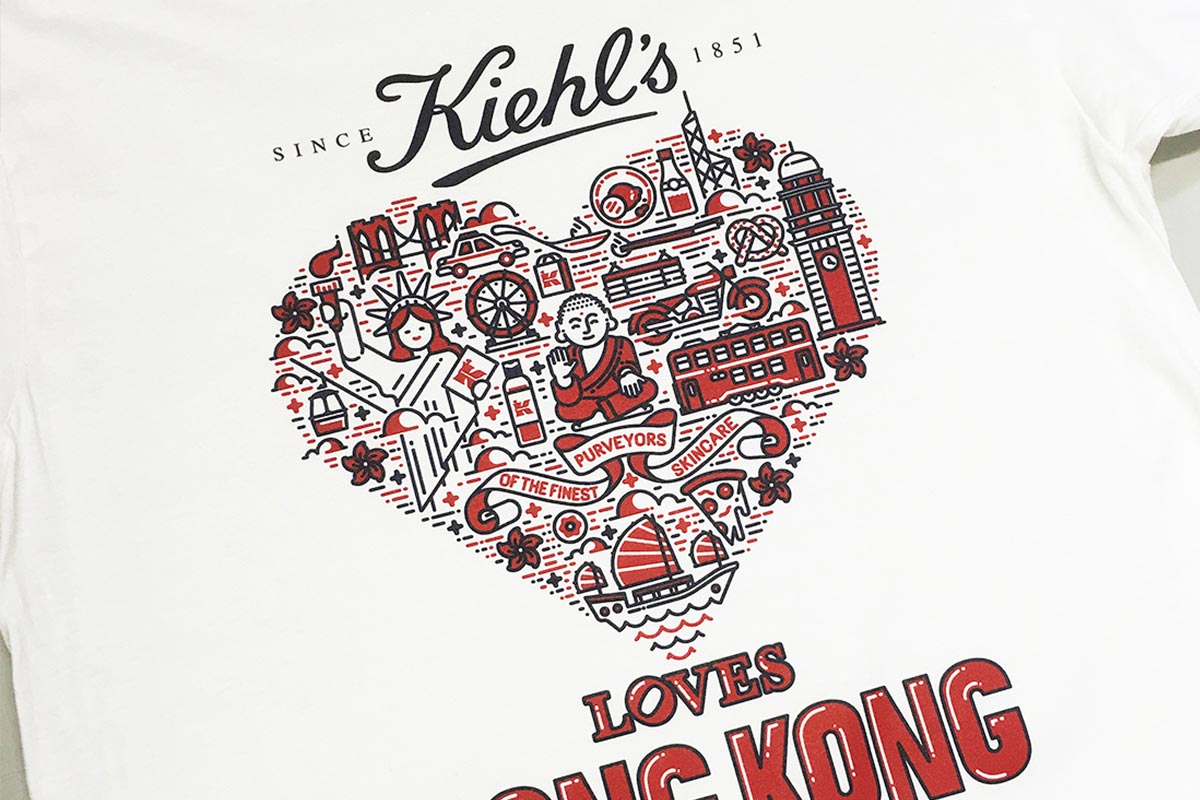 hong kong t-shirt printing order good quality professional company corperate business uniform high branding