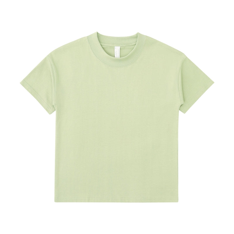 LL 245g 高品質厚版全棉短袖圓領T恤(童裝) - LL2450b