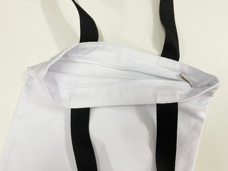 CTB05 - 12oz Zip-Up Canvas Tote Bag (31x36cm)