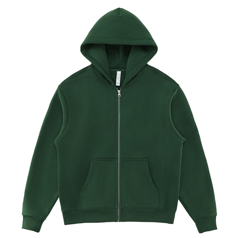 LL 350g 高品質加絨有帽拉鏈衞衣 - LL860