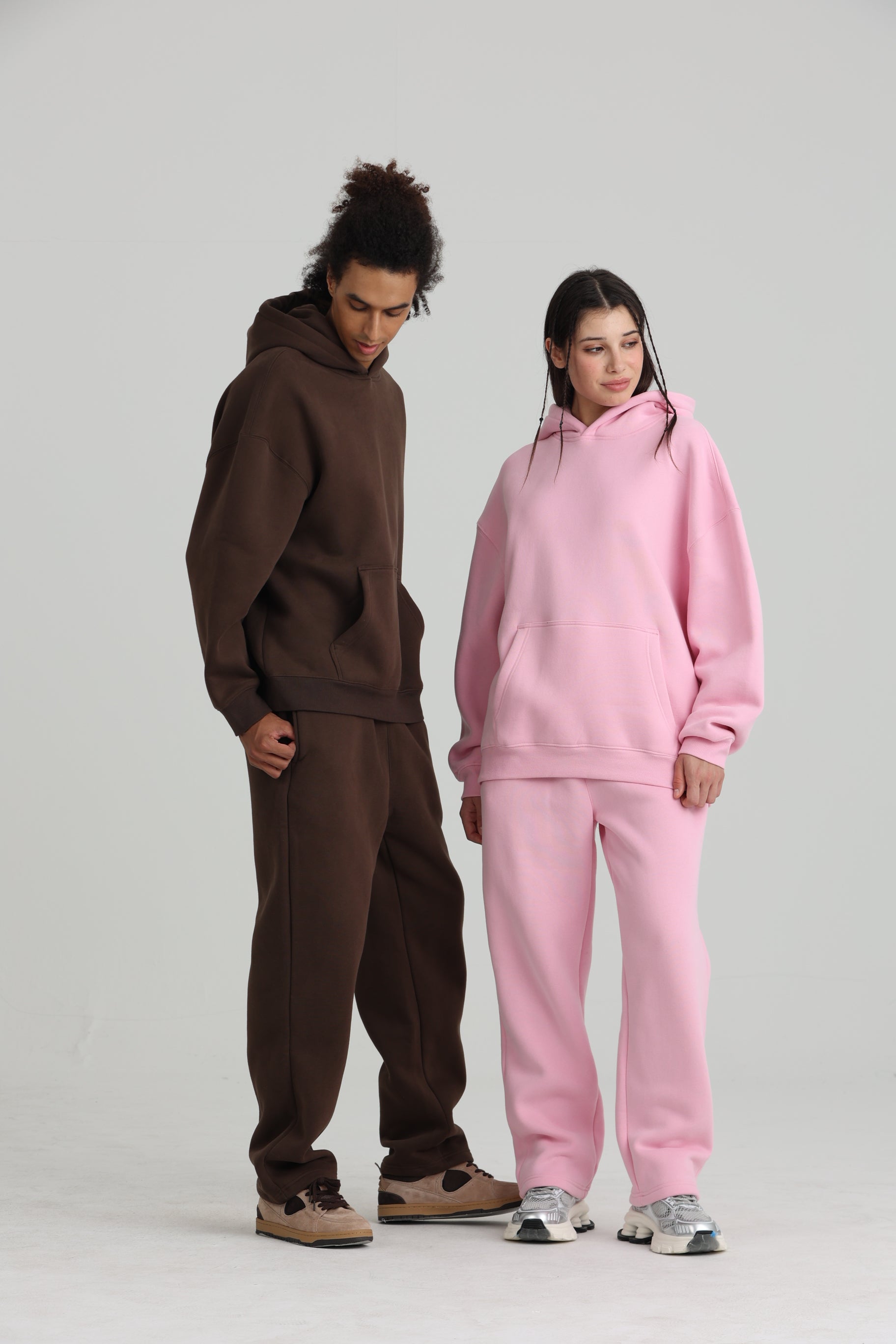 LL 350g 高品質加絨有帽套頭衞衣 - LL850