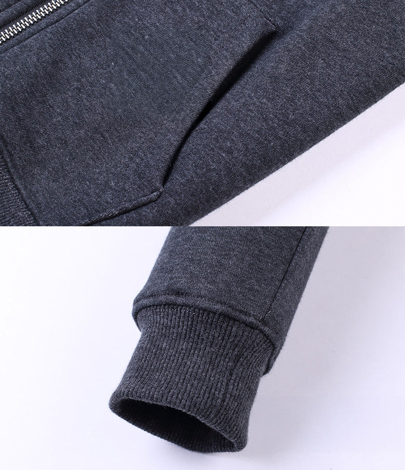 BYB 高品質毛圈成人長袖有帽拉鏈衞衣(S-5XL) - BYB004