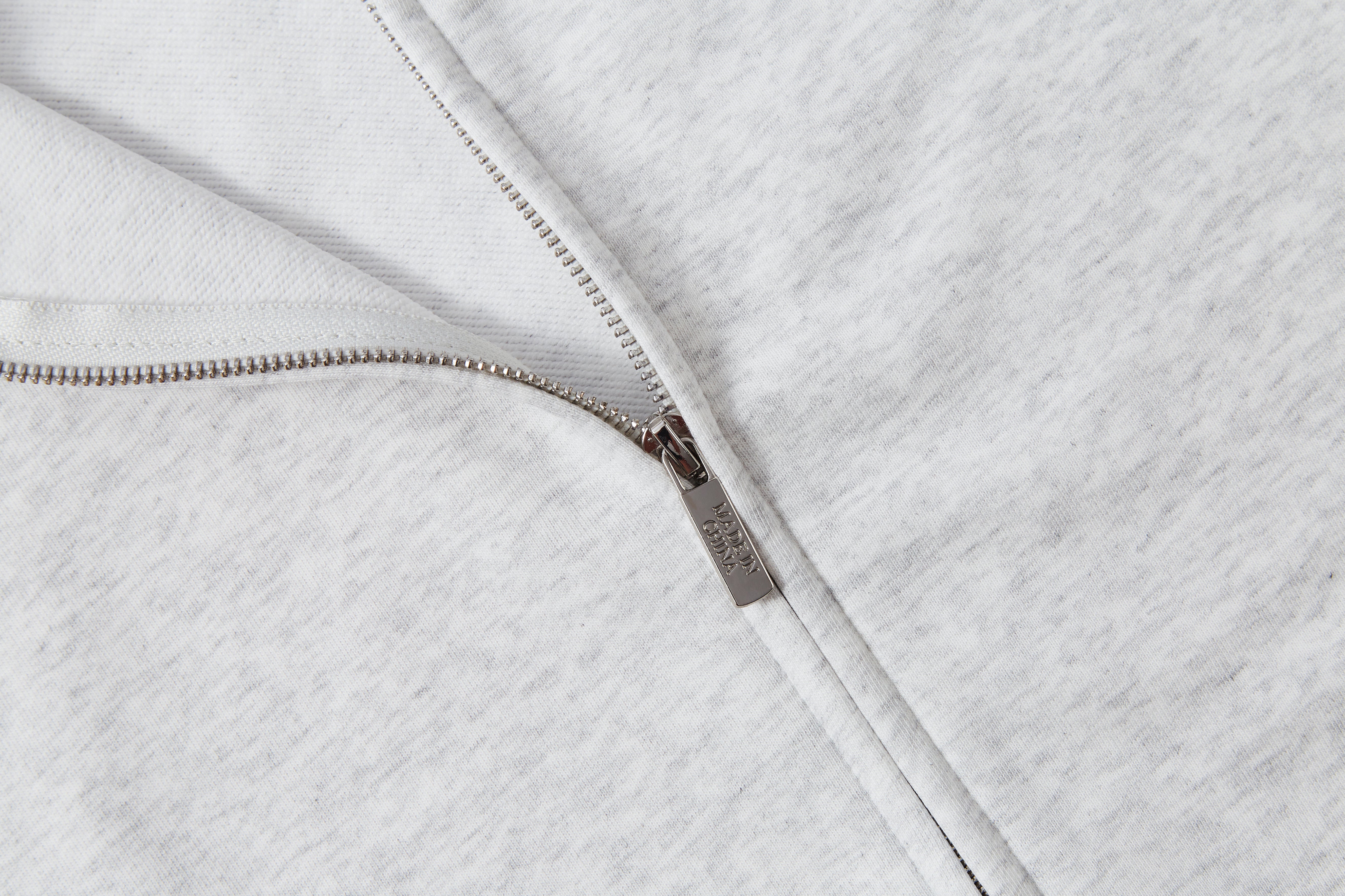 330g 時尚成人長袖毛圈Oversized有帽拉鏈衞衣 - K1020L