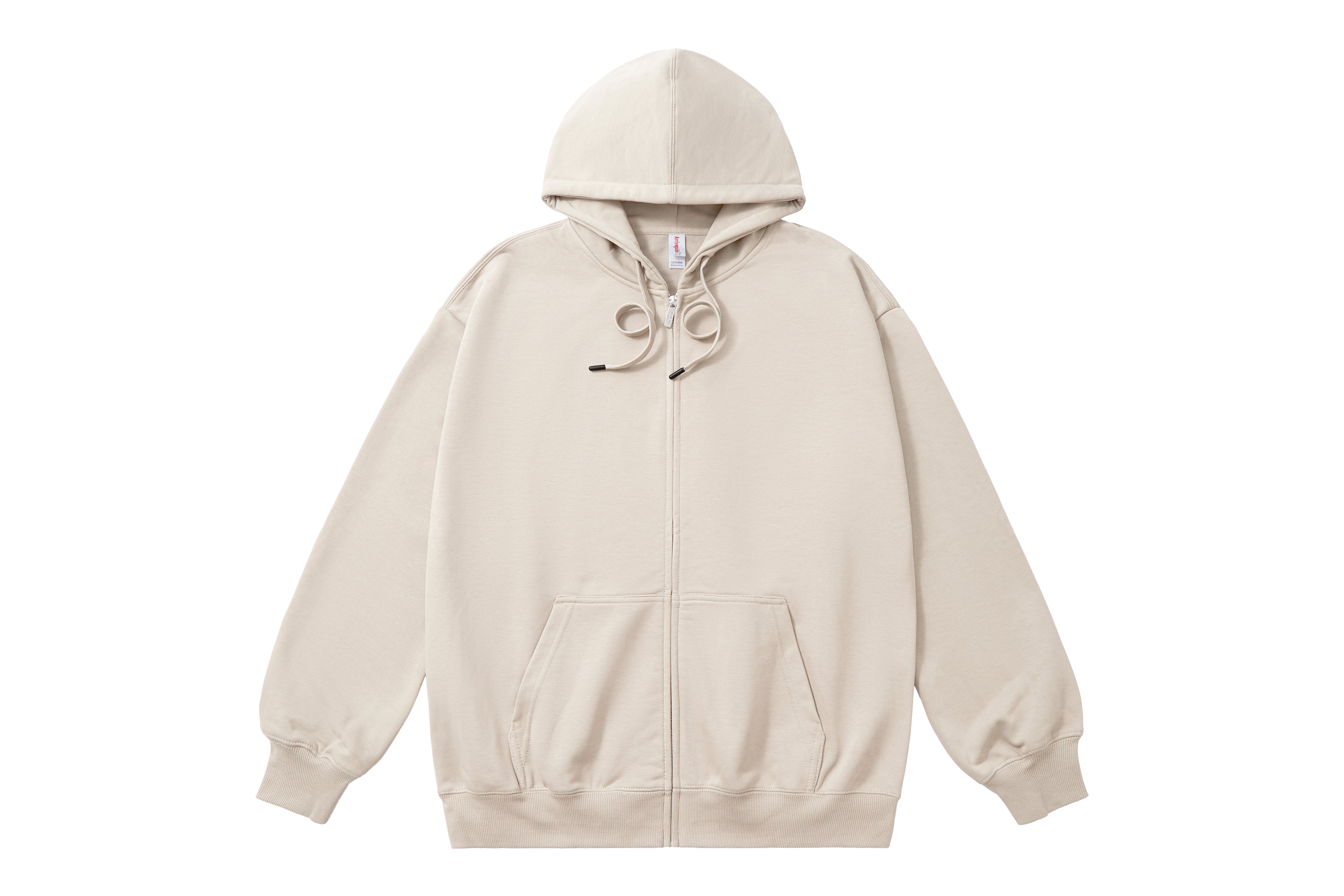 330g 時尚成人長袖毛圈Oversized有帽拉鏈衞衣 - K1020L