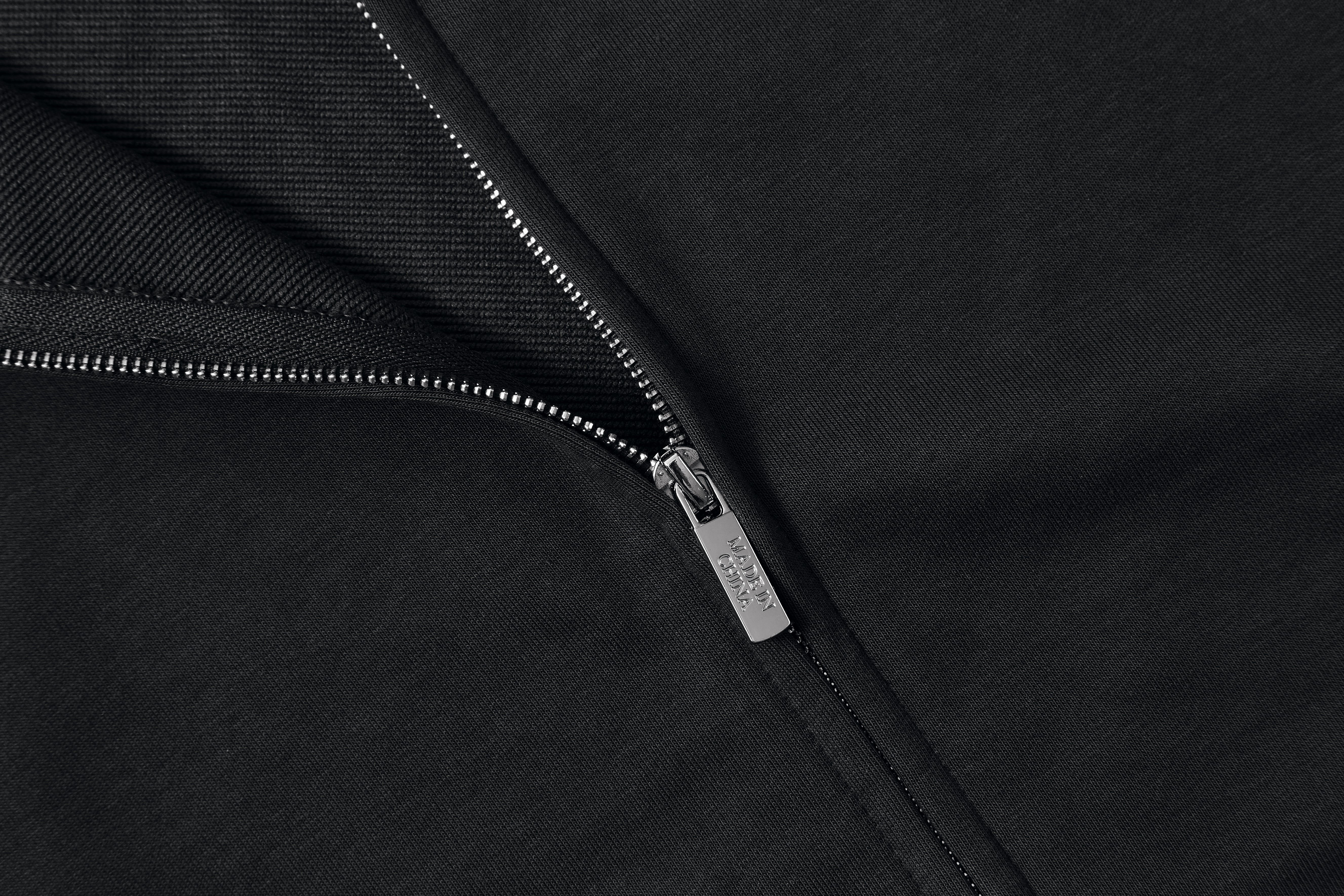 330g 時尚成人長袖毛圈Oversized有帽拉鏈衞衣 - K1020L