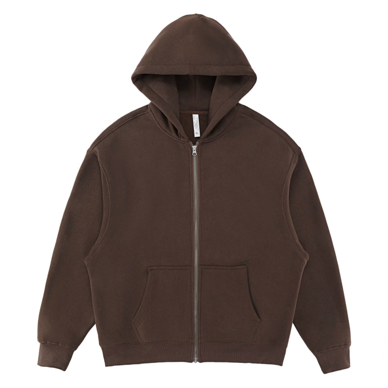 LL 350g 高品質加絨有帽拉鏈衞衣 - LL860