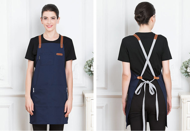  Hong Kong Production Limited 香港製品有限公司AP188 - 帆布胸袋款皮肩帶圍裙(4色選擇)Aprons